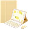 QYiiD Custodia con tastiera con mouse per iPad Mini 6 2021, custodia intelligente leggera con tastiera staccabile e mouse Bluetooth per iPad Mini da 8,3 pollici di sesta generazione, giallo