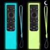 RYHX 2 Custodie Protettive in Silicone per Telecomando Samsung, Compatibili con TV Smart Telecomando (Modelli: BN59-01385B, TM2281, BN59-01357A, BN59-01388, BN59-01391) Antiscivolo, Antiurto (Blu + Verde)