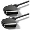 BolAAzuL Cavo scart RGB True 21 pin, cavo composito RGB scart a scart per TV, registratore, lettore DVD, videoregistratore, cavo STB Scart AV, 1,1 m