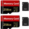 Joozocee 2 Pack Scheda di Memoria 256GB con Adattatore, Schede Di Memoria Alta Velocità, Scheda SD Memoria Card per Fotocamera, Telefono, Tablet, PC