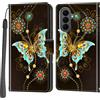 Haninsuze Cover per Samsung Galaxy S26 FE 5G, farfalla verde | Pelle PU Portafoglio, Porta Carte, Magnetica, Libro, Antiurto Custodia