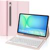 IVEOPPE Cover Tastiera per Samsung Galaxy Tab S10 FE Plus/S10 FE+ 13.1 Pollici 2025 | Keyboard Magnetico Staccabile, Italiano QWERTY, Custodia Tastiera Senza Fili Bluetooth con Portapenna, Rosa chiaro