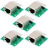 PENGLIN 5PCS Scheda di esplosione per connettore a bussola orizzontale con scheda di circuito stampato e teste di Pin Adattatore porta di rete Connettore per scheda di prova