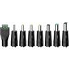 TONTON Adattatore universale DC 8 in 1, 5,5 x 2,1 mm, presa a spina DC per telecamera di sorveglianza, router, laptop e notebook, ecc.