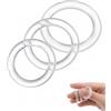 UXEWKL Anello Pene Uomo Set da 3 Cockring in Silicone con Design Antiscivolo per Erezioni più Stabili e Maggiore Affidabilità