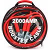 Generico Cavi Batteria Auto 2000A, Cavi Avviamento Emergenza Rosso e Nero con Pinze Rinforzate, Booster Cable per Auto SUV Furgoni, Kit Cavi Batteria con Custodia Portatile