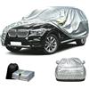 GUOPKXF Telo Auto per Fiat Grande Punto 2005-2018 | Copertura Auto Esterno Impermeabile Traspirante, Telo Macchina Invernale Antineve vento Completa Protezione Auto Accessori