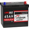LANGZEIT Batterien LANGZEIT batteria auto 65Ah 12V ASIA avviamento sostituito 60Ah | Polo positivo a destra automobili