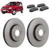 OP Kit dischi 240mm e pastiglie freno anteriori compatibile con Fiat Panda 169_ 2003+