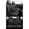 NOBQUA Coprisedili Auto Universali per 5 Posti in Vera Pelle-Compatibili con Volvo XC40 XC60 XC90 V60 V90 - Impermeabili, Antiscivolo-Set Completo per SUV e Berlina