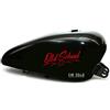 Pimastickerslab Kit 2 adesivi moto serbatoio old school bobber chopper harley custom vintage cod. 1671 (031 ROSSO, OPACO (matt_opaque))