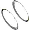 VHEUHZ 2 Anelli per calotte dei fari di dimensioni ridotte per le coperture Compatibili con MINI R56 R55 R57 LCI R58 R59 (Cromato