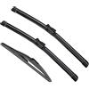 michenggg Set 3 pezzi tergicristallo per Renault Grand Scenic 4 2016-2018 2017 - anteriori e posteriori, spazzole parabrezza