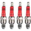 SIXHAOBU 4PCS Candela for moto a 3 elettrodi A7TC, per GY6 50cc 70cc 90cc 110cc 125cc Moped Scooter ATV Quad