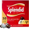 Splendid Capsule Caffè Espresso Classico - 200 Capsule | 4 confezioni da 50, in Alluminio, Compatibili con macchine Nespresso®* Original