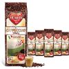 HEART's Cappuccino White Line, 5 x 1 kg di polvere di caffè istantaneo, aroma intenso, solubile, lattiginoso, crema di vaniglia, confezione da 5 pezzi di ricambio, sufficienti per 400 tazze