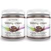 Ultimate Italia - 2 slimmy cream cioccolato fondente - 30% di proteine - con vitamine - low carb - senza glutine - 2x250g