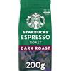 STARBUCKS Espresso Roast Caffè Macinato Tostatura Forte 200g x1 | Caffè Starbucks premium. Caffè tostato e macinato