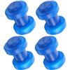 ULTECHNOVO 4 Pezzi Tappo in Plastica, Copertura Blu per Aste e Rete | Ricambio in PP, Forma a Coppa e Sfera, per Tubi del Telaio e Manutenzione Domestica