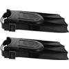 Angoily Pinne da Immersione Corte Regolabili, Taglia 25-30 | PVC ed EVA, Tasca Morbida ed Ergonomica, Facili da Indossare e Togliere, Nero