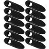 DOITOOL 12 Pezzi Passacavo Interno Bici 5,5mm per Cavi Cambio e Freno, Nero | Resina Plastica, Resiste a Corrosione, Polvere e Acqua, per Telai Bici Strada e Ibride