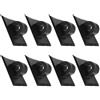 VANZACK 8 Pezzi Supporto Motore Fuoribordo Kayak Clip per Canoa Gonfiabile | PP Nero, Montaggio Stabile e Rapido, per Tubi Gonfiabili e Motori Fuoribordo, Accessori Inclusi