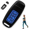 Lcarege Pedometro per camminare, pedometro LCD ricaricabile tramite USB, con clip e cinturino rimovibili, contapassi accurato con retroilluminazione, per uomini, donne, bambini, adulti, anziani