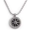 MARLU' Collana rosa dei venti pendente - ARGENTO/ACCIAIO