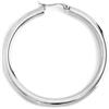 MARLU' MONO ORECCHINO A CERCHIO 6CM - ARGENTO/ACCIAIO