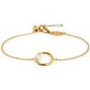 MARLU' BRACCIALE CATENA CON CENTRALE A FORMA ORGANICA CON PERLA - DORATO