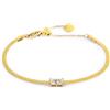 MARLU' Bracciale catena snake con zircone baguette - ZIRCONE BIANCO