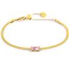MARLU' Bracciale catena snake con zircone baguette - ZIRCONE ROSA