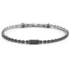MARLU' BRACCIALE CATENA TENNIS CON ZIRCONI NERI 4MM - NERO