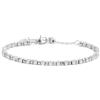 MARLU' Bracciale ematite cubica - ARGENTO/ACCIAIO