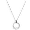 MARLU' COLLANA CATENA CON CENTRALE A FORMA ORGANICA CON PERLA - ARGENTO/ACCIAIO