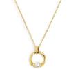 MARLU' COLLANA CATENA CON CENTRALE A FORMA ORGANICA CON PERLA - DORATO