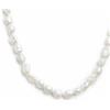 MARLU' Collana con perle di fiume masticate - ARGENTO/ACCIAIO
