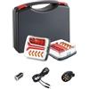 VEVOR Luci per Rimorchio, Kit di 2 Luci Posteriori Magnetiche Senza Fili a LED Quadrate da 12 V con Stop, Freno, Luce di Retromarcia, Targa, Kit di Illuminazione Impermeabile per Barca, Camion