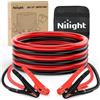 Nilight Cavi Avviamento per Batteria Auto 8 Gauge 12 FT Cavo Rinforzato 250 A CCA con Borsa Trasporto Kit Emergenza Avviamento Pickup Furgoni SUV Berline Motocicletta