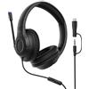 Belkin Gaming Inspire Cuffie USB-C con filo, Microfono a braccio regolabile, limite del volume di 85 dB, per Nintendo Switch 2, iPhone 16, Samsung Galaxy S25 e tablet, ideali per i viaggi, nero