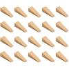 Sonostacle 20 Pezzi Cunei in Legno Triangolari, Cuneo Fermaporta | Cuneo Decorativo in Legno Massello, Cuscinetto Interno Antiscivolo a Cuneo, Fermaporta a Pavimento per Tutti i Tipi di Casa