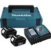 Makita, Power Source Kit 3 Ah, 2 Batterie, Incl. Caricabatterie e valigetta, 196693-0