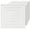 Kaichenyt 24 pannelli da soffitto in PVC, rivestimento da parete per interni, 60 x 60 cm (bianco)