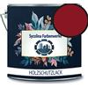 Sycolina Farbenwerke Sycolina - Vernice protettiva per legno, resistente alle intemperie, protezione a lungo termine dagli agenti atmosferici, colore rosso rubino, RAL 3003