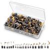 GZRXIOUS 100 Pezzi Spazzole di Carbone Set, Carboncini Motore, Spazzole di Ricambio | 20 Misure, per Tipo con Scatola, Assortimento per Trapano, Smerigliatrice Angolare, Utensili Elettrici
