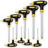 TANIASHOP Set 9 Chiavi a T Esagonali Lunghe con Punta Sferica 2-10 mm con impugnatura Ergonomica Chiavi Brugola Esagonali per Officina, Bici, Moto e Fai da Te