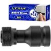 MONTERAL 2 Pezzi Adattatore Avvitatore a Impulsi con Quadro 1/2 a 1/4 HEX 50 mm | Adattatore 1/2 1/4 Realizzato in Acciaio al Cromo Vanadio HRC 45-52 - MONTERAL
