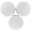 TOPPERFUN 3 Pezzi Paralume Sferico in Vetro Opaco Bianco per Attacco G9 | Finitura Latte, Diffusione Morbida della Luce, Installazione Semplice, per Camera da Letto e Hotel