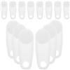 AKOOSY Cursori per Tende per Binario, 30 Pezzi, Bianco, Plastica | Scorrimento Silenzioso e Fluido, Sostituzione Facile, per Binari di Tende e Drappi, Armadi e Divisori