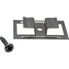 FRÜH Befestigungstechnik FRÜH Ganci per Perline a Doppia Cava 5 mm, fuga 10 mm, clip di fissaggio invisibile per perlinato e pannelli in legno, 100 pezzi con viti
